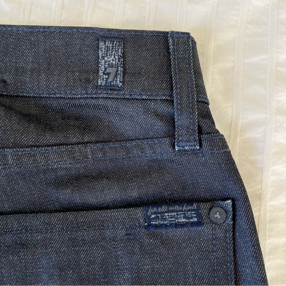 NWOT 7 for All Mankind Slimmy Jeans in Deep Indigo, Size 33 - Picture 6 of 9